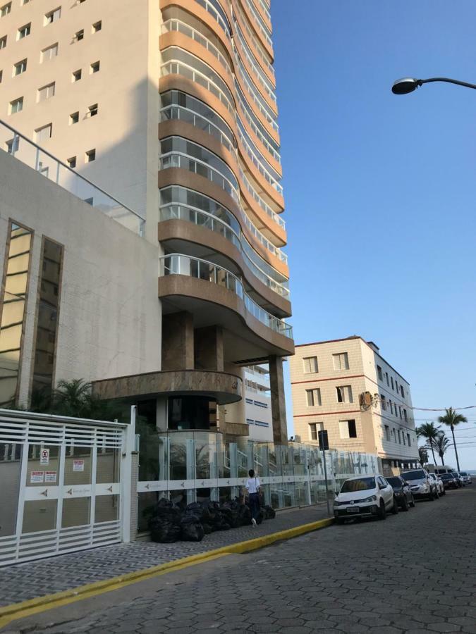 Apto Com Vista Para O Mar, 2 Vagas De Garagem E Churrasqueira Na Varanda Apartman Praia Grande  Kültér fotó