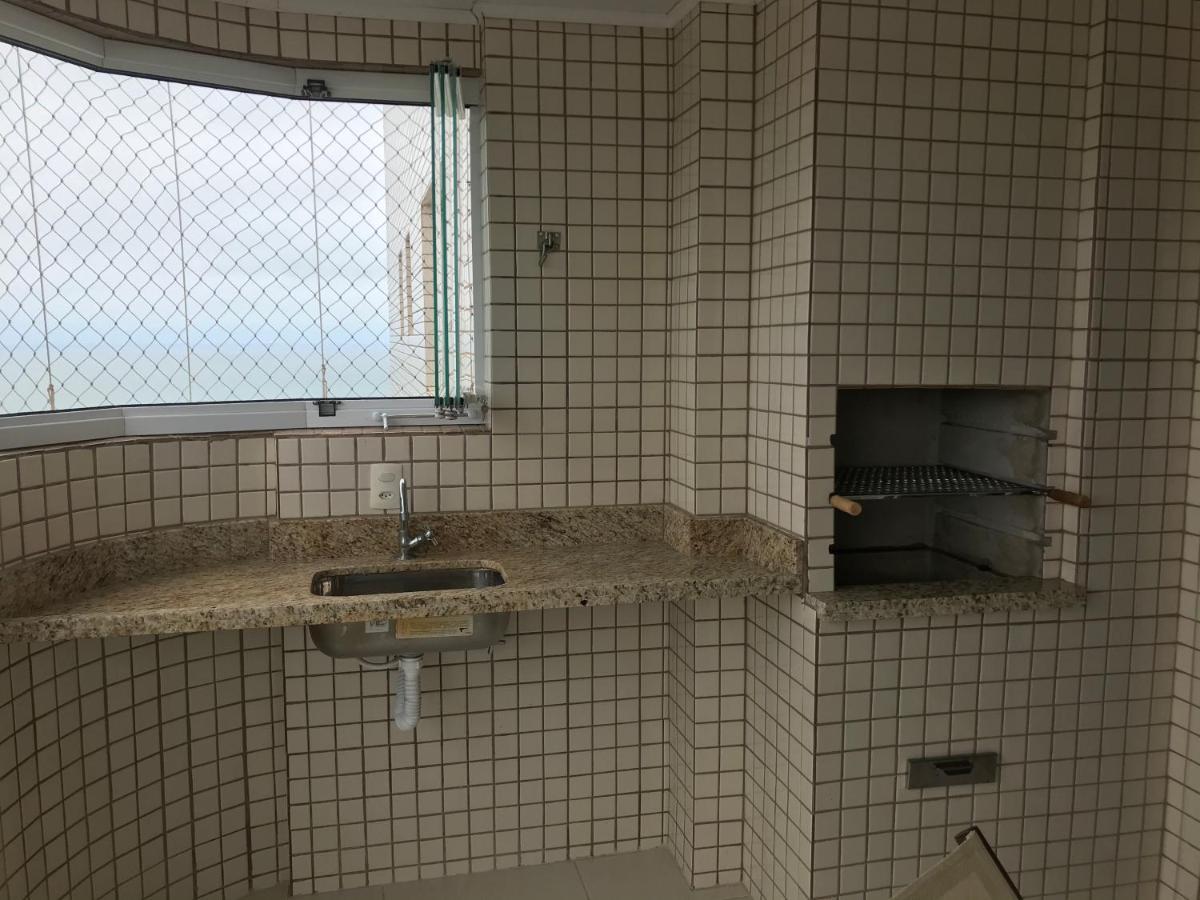 Apto Com Vista Para O Mar, 2 Vagas De Garagem E Churrasqueira Na Varanda Praia Grande  Kültér fotó
